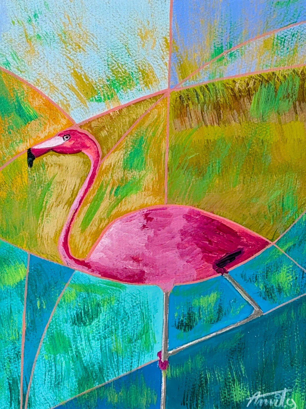 Flamingo in a Swamp — owner-supplied original artwork
