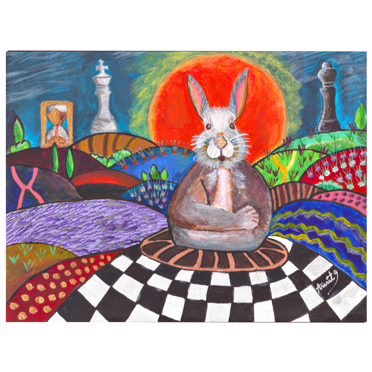 Rabbit Hole in Wonderland artwork