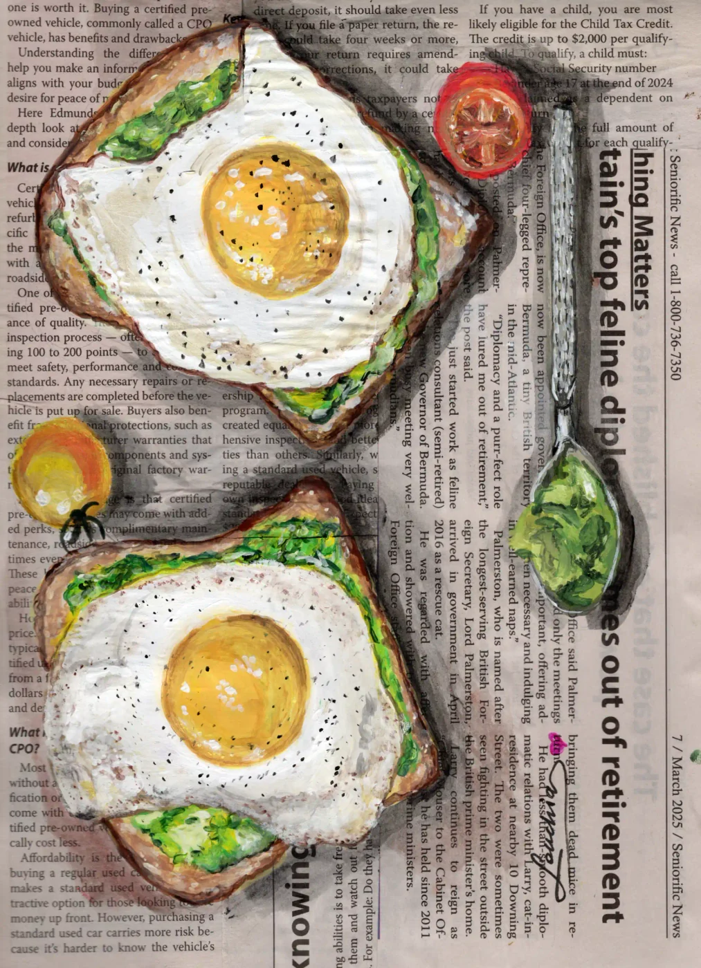 Eggs on Toast — owner-supplied original artwork