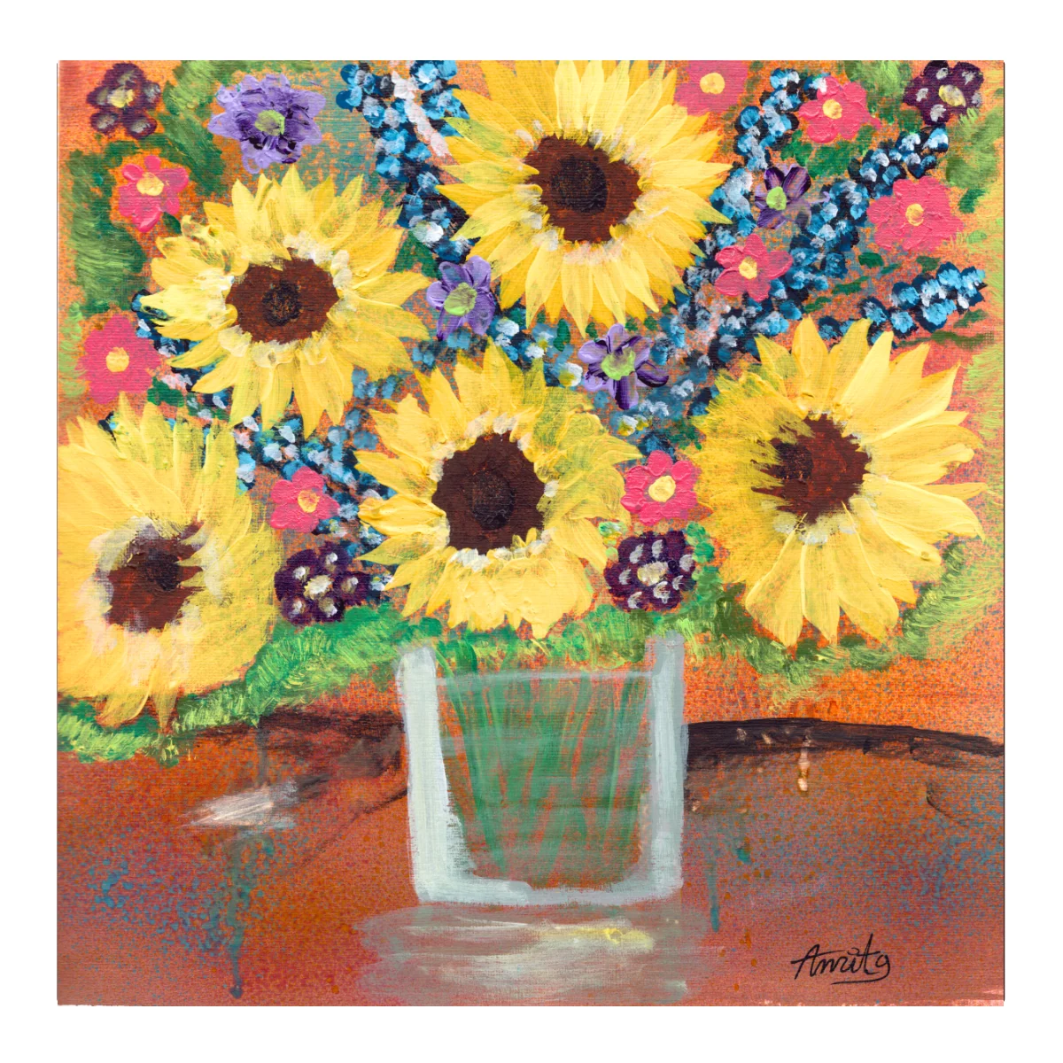 Shining Sunflowers artwork
