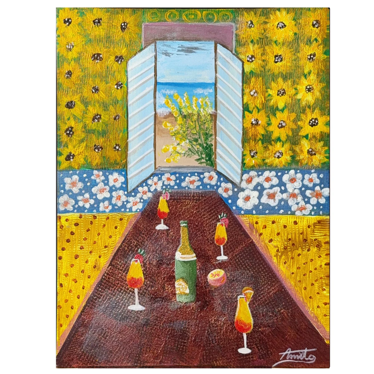 Mimosas and The Sea artwork