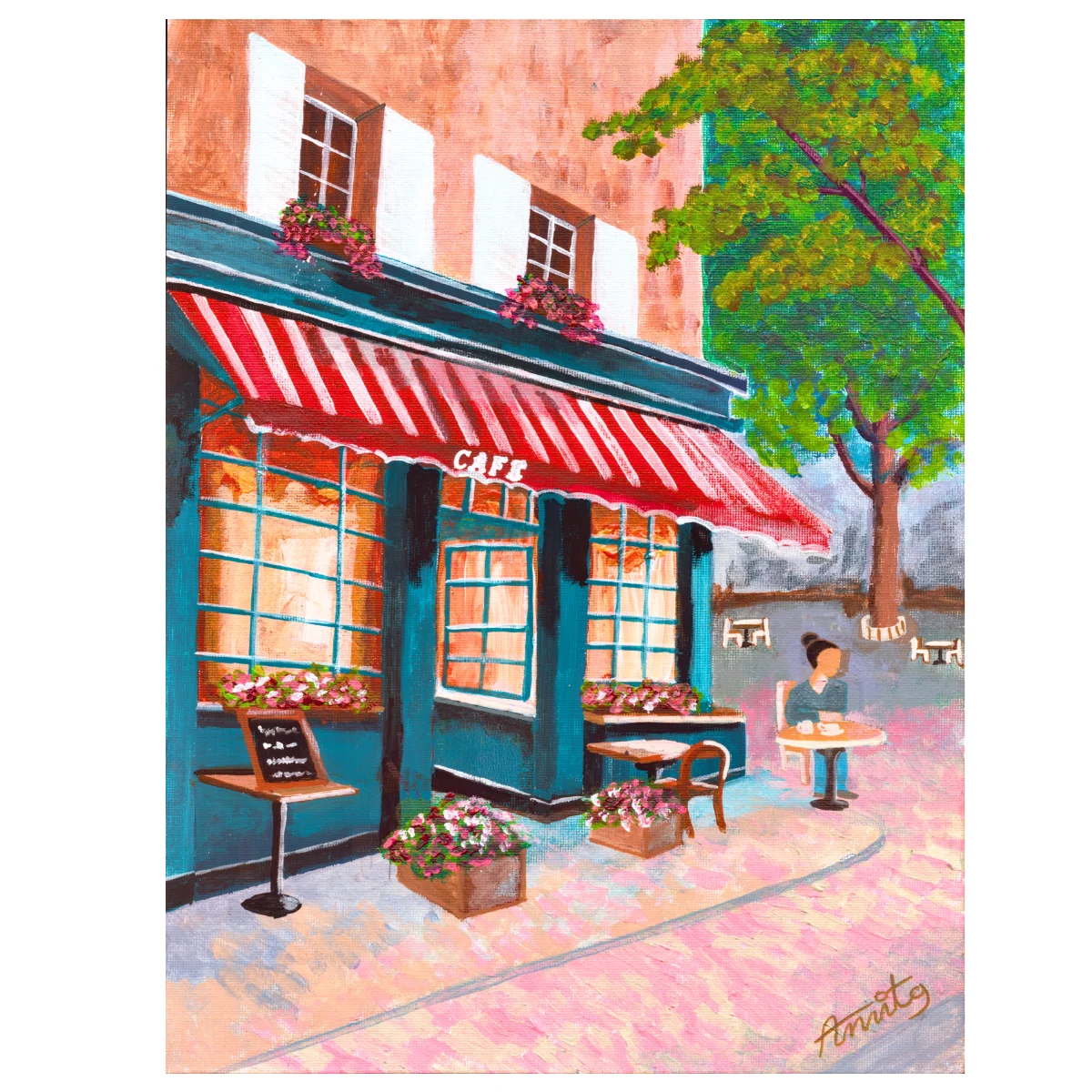 French Cafe artwork