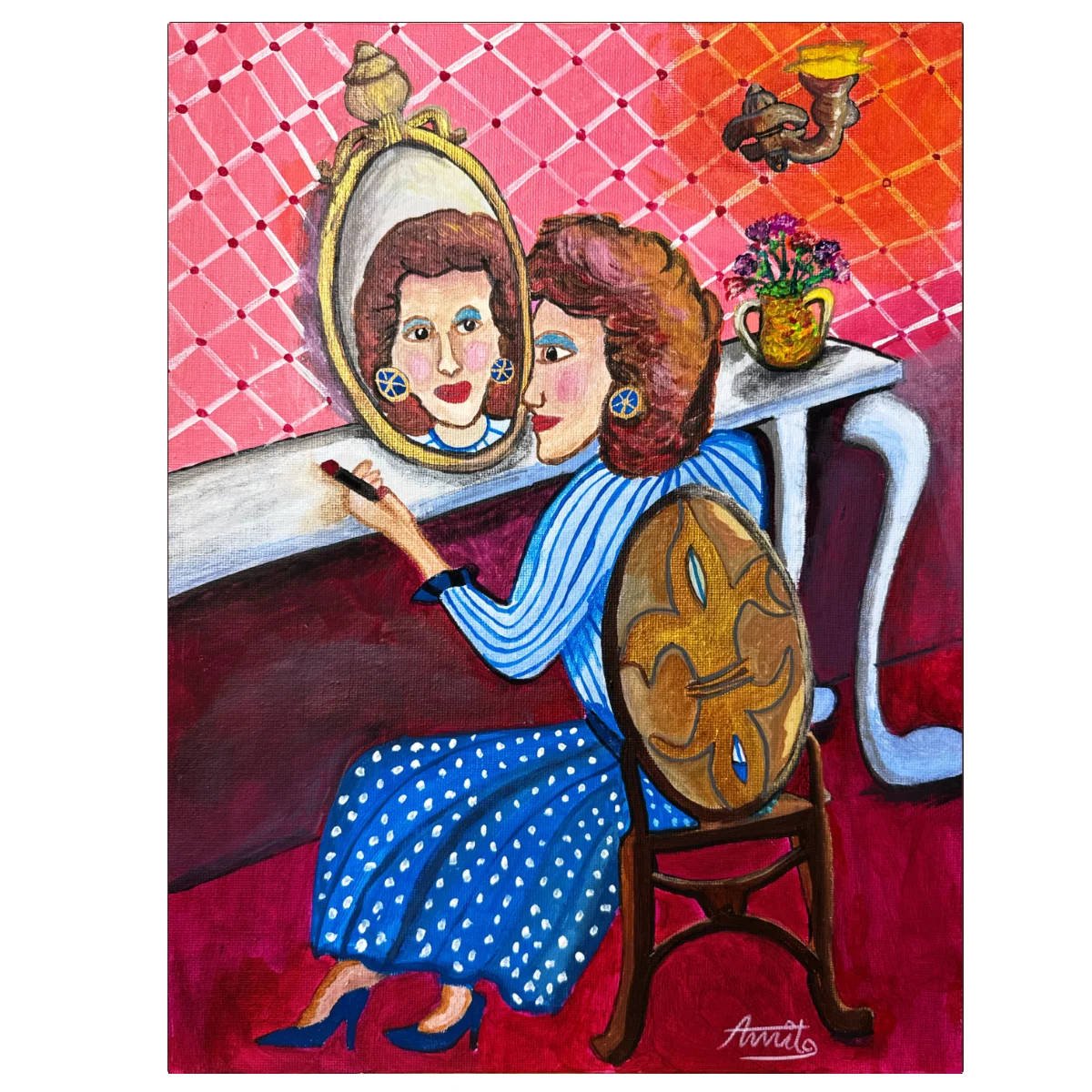 A Woman In Mirror artwork
