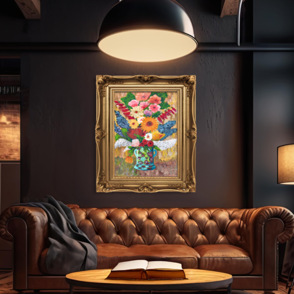 Flowers in French Vase - Image 5