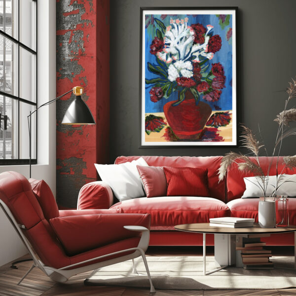 Carnations in Vase - Image 5
