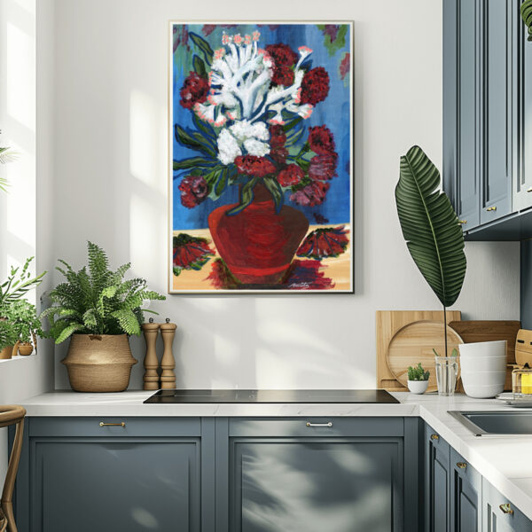 Carnations in Vase - Image 2